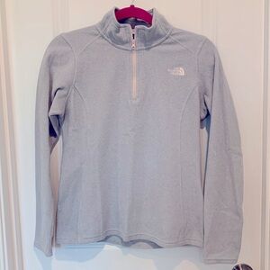 North face 1/4 zip fleece jacket